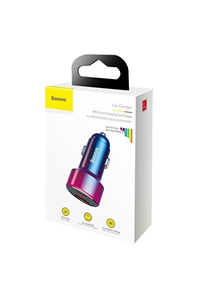 Baseus Încărcător auto USB+USB Tip C QC3 45W