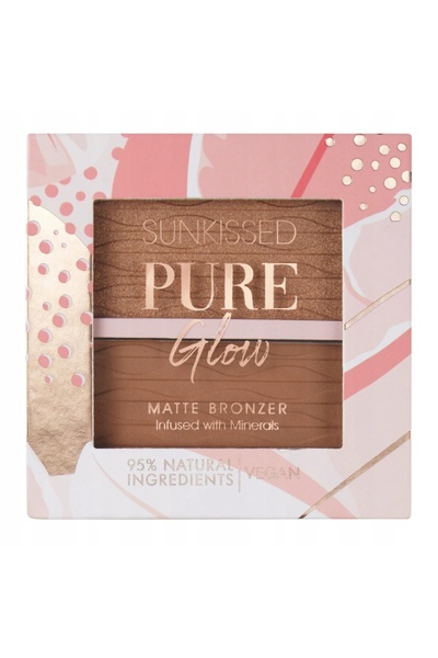 NO BRAND Paletă Bronzer Mat pentru Față Sunkissed Pure Glow Paletă Bronzer Mat