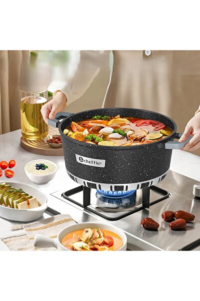 NO BRAND SET DE FARfurii DE MARMURĂ 6EL. |   Inducție Gaz 28CM/32CM/36CM