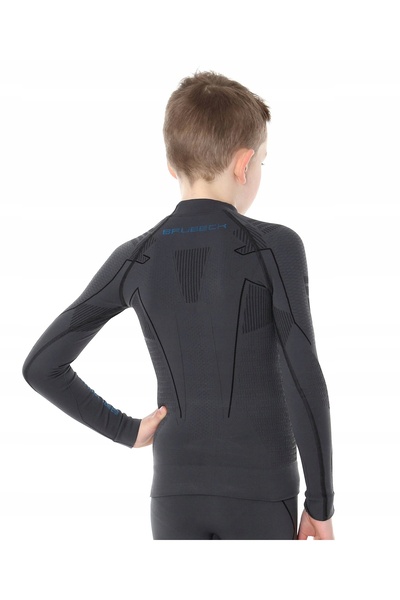 Brubeck Lenjerie termică pentru băieți, bluză de trening grafit, LS1364J 140/146