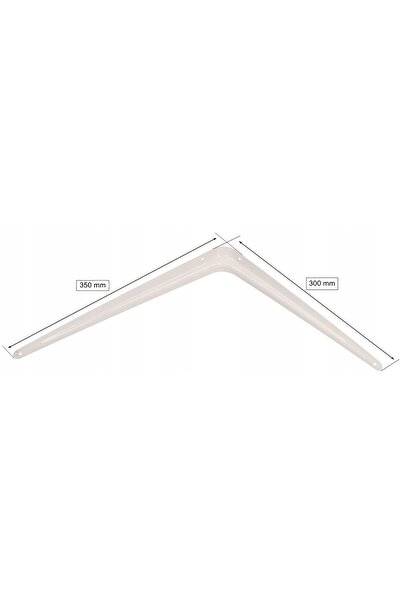 NO BRAND 10x Consolă unghiulară de susținere pentru raft 350x300mm