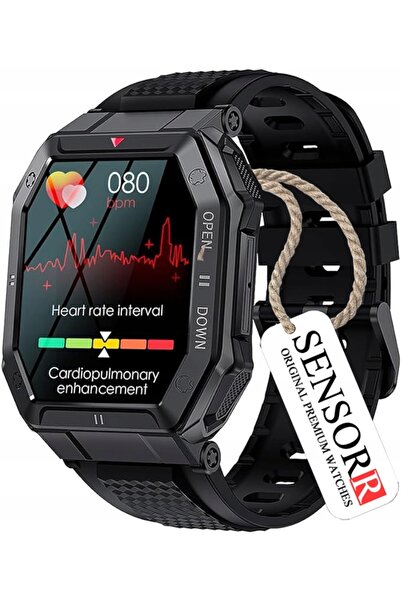 SENSORR Ceas militar robust, smartwatch pentru bărbați, apeluri, SMS-uri, men...