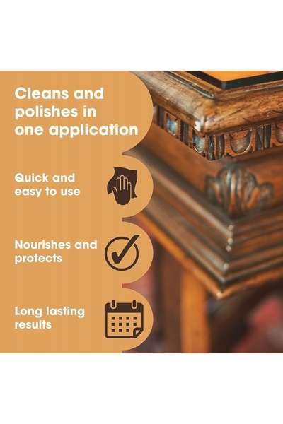 NO BRAND Furniture Clinic Dark Oak Pastă din ceară de albine pentru lemn 200 ml