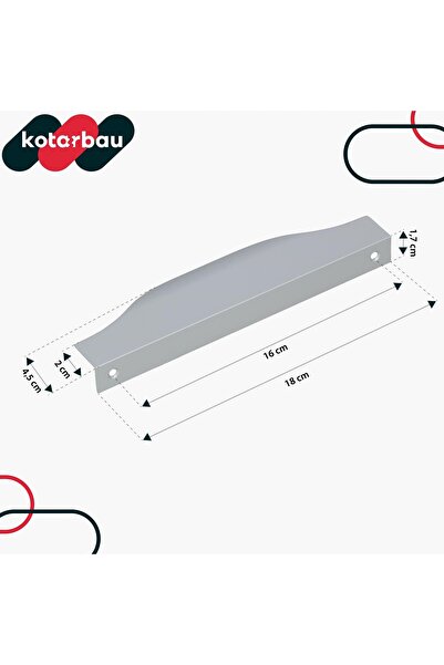 NO BRAND SET DE 10 MÂNERE DE MOBILIER CU BORDURĂ ARGINTIE DE 160 MM PENTRU DU...