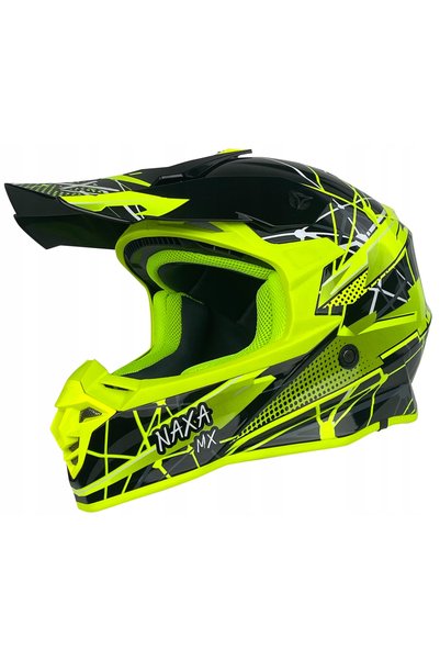 NAXAY CASCA MOTO NAXA C9/U negru fluo Cross XXL