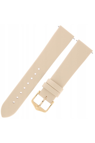 NO BRAND HIRSCH Toronto M - BEJ - 18 mm - Curea de ceas din piele