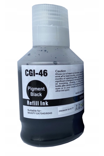 NO BRAND 4x Rezervor de cerneală reîncărcabil pentru CANON GI46 MAXIFY GX3040...