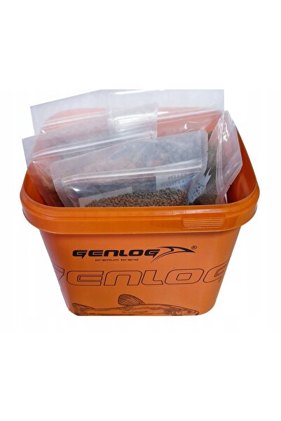 NO BRAND ALLER AQUA KARP PELLET 2,3,6,8,11,17 MM 8 pachete + Găleată 11,5 L c...