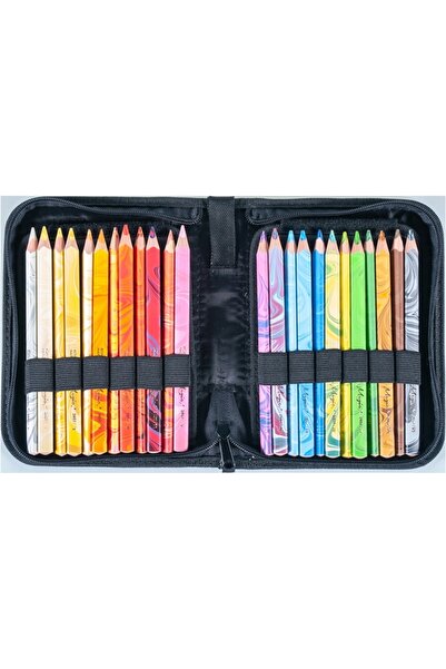 Koh-İ Noor Hardmuth Creioane colorate MAGIC, 24 de culori, 3405/24, penar negru