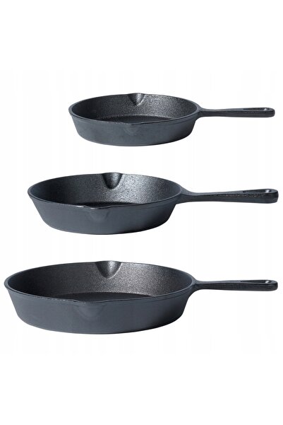 Vilde Set 3 tigăi JELIWNA pentru aragaz, plită cu inducție, foc direct și cup...