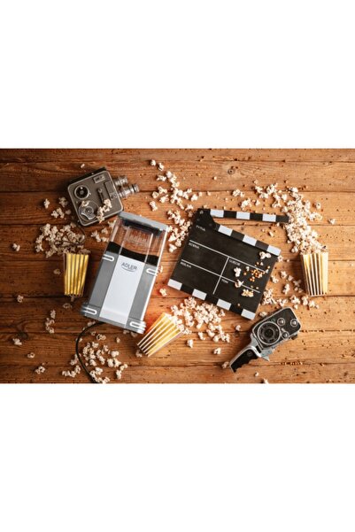 adler Aparat de făcut popcorn retro, fără grăsime, 1200W