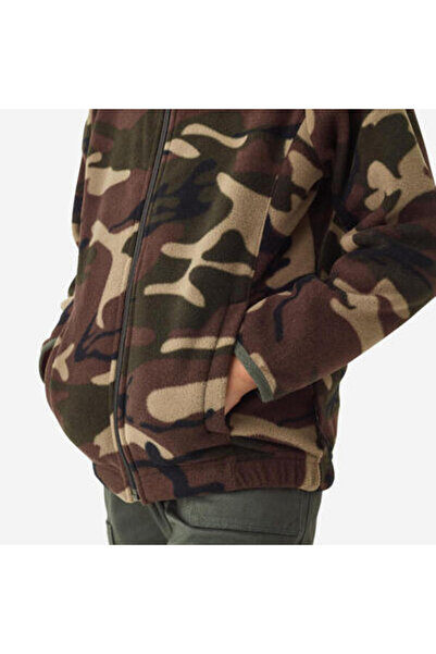 NO BRAND Fleece pentru copii Solognac 100 camo