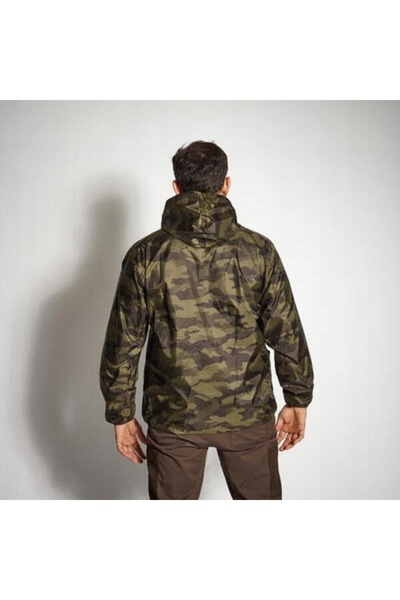 NO BRAND Jachetă de vânătoare impermeabilă ușoară Solognac 100 camo