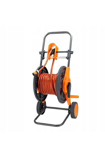 NO BRAND Cărucior pentru furtun + furtun de 25 m + pistol de pulverizare + ra...