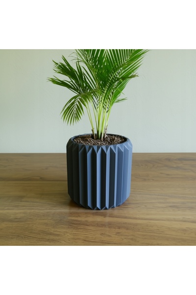 NO BRAND GHIVECI DECORATIV PREMIUM, DESIGN MODERN, NEGRU