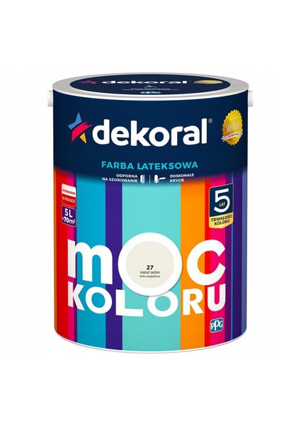 DEKORAL Vopsea Moc culoare floare de cireș 2,5L