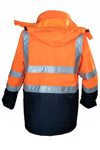 Vizwell Geacă de ploaie cu glugă, galbenă + fleece, mărimea XL