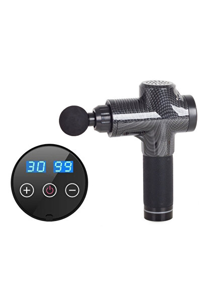 verk group Pistol de masaj pentru corp, cu ecran LCD, puternic, fără fir, set...