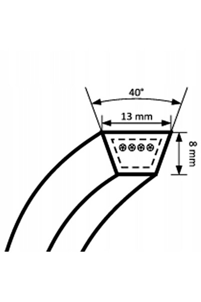 NO BRAND Curea trapezoidală TRACTOR A/G 102,5LI 2630mm