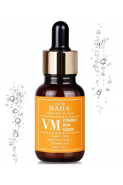 NO BRAND COS DE BAHA - Ser cu Vitamina C și MSM, 30ml, ser facial iluminator