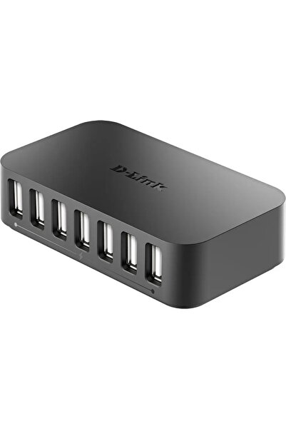 D-Link DUB-H7 USB 2.0 Tip B 480 Mbit/s Negru