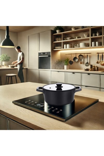 NO BRAND Oală cu capac HOBART HomeDelux 28 cm 6,1 L GREBLON C3