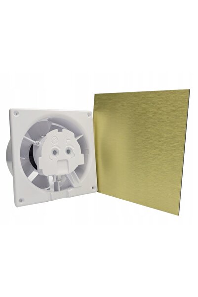 NO BRAND Ventilator din aluminiu, auriu periat, întrerupător temporizat cu în...
