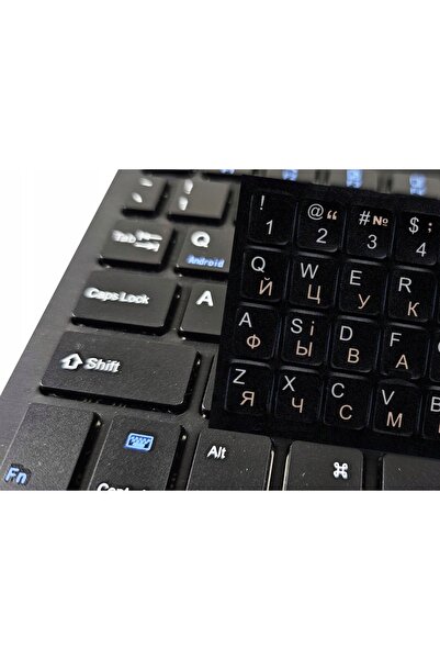 NO BRAND Autocolante pentru tastatură QWERTY de laptop/PC, ucraineană, cu lit...