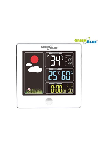 Greenbluespice STAȚIE METEOROLOGICĂ FĂRĂ FIR HIGROMETRU DCF