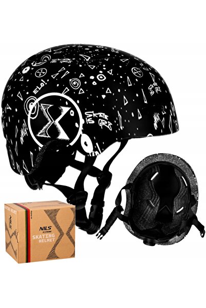 Nils Extreme CĂȘTĂ cu mărime reglabilă 52-56cm pentru bicicletă, skateboard, ...