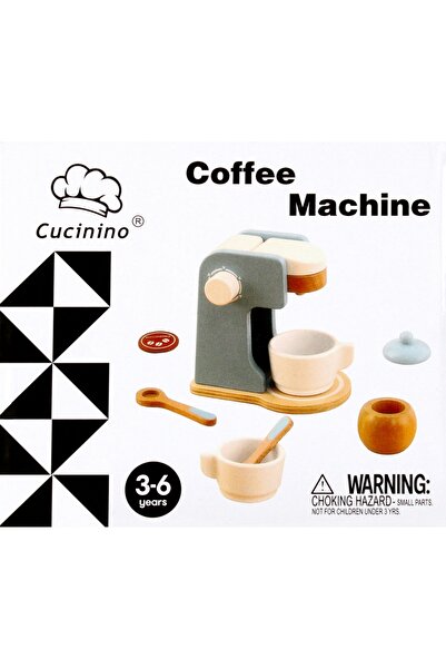 Mega Creative Aparat de cafea din lemn cu accesorii
