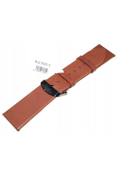NO BRAND Curea de ceas din piele maro 22 mm JVD 8002.3