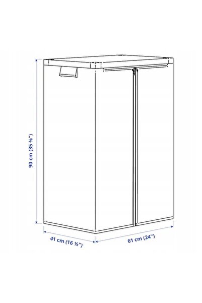 NO BRAND IKEA JOSTEIN Husă interior/exterior 61x41x90cm HUSĂ