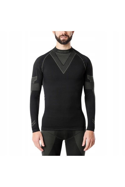 NO BRAND Lenjerie termică pentru bărbați LADEHEID Tricou termic negru / kaki M