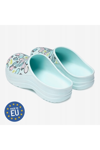 NO BRAND Sandale pentru femei, cu talpă din spumă EVA, pentru grădină, turcoa...