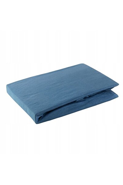 NO BRAND Cearșaf de pat cu elastic Nova3 180x200cm, H.30cm Bleumarin