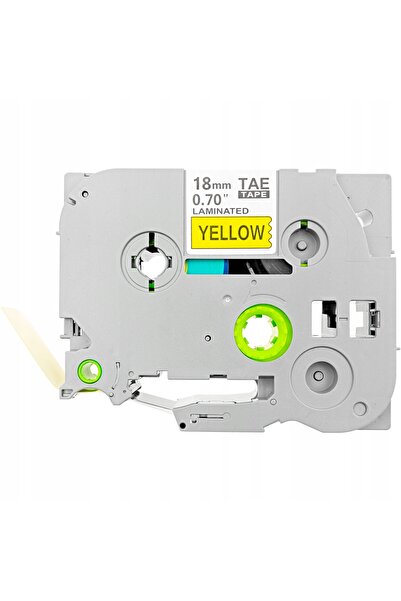 NO BRAND 5x TAe-641 TZe-641 TZ-641 Bandă laminată galbenă pentru Brother 18mm 8m