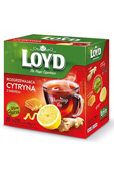 NO BRAND (LOYD TEA) Set de ceai încălzitor cu lămâie și ghimbir 20x2g, 10 pac...