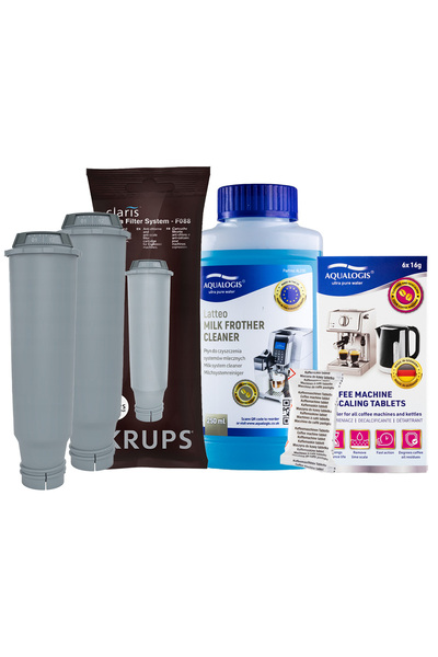 NO BRAND 2x Filtru pentru aparat de cafea Krups F08801 + Lichid Latteo 250 + ...