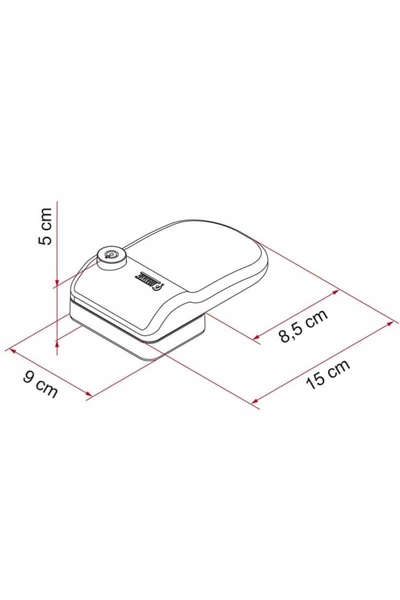 NO BRAND Sistem de securizare pentru ușa autocaravanei Safe Door Fiamma