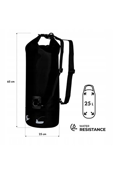 NO BRAND NILS CAMP Rucsac Impermeabil 25L PVC 500D pentru Caiac, Trekking, Ca...