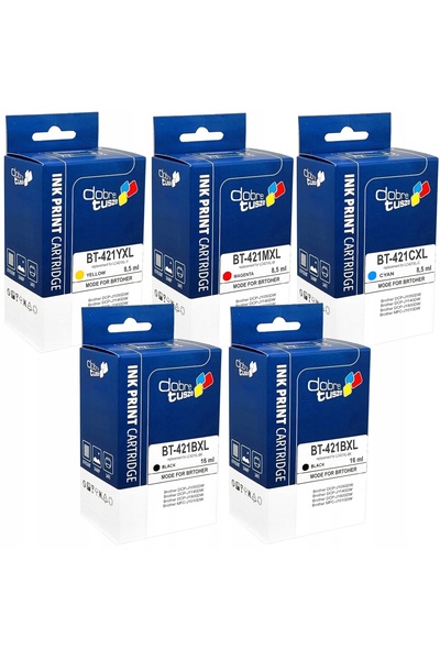 NO BRAND 5x Cerneală pentru BROTHER LC421XL DCP-J1050DW DCP-J1140DW MFC-J1010...