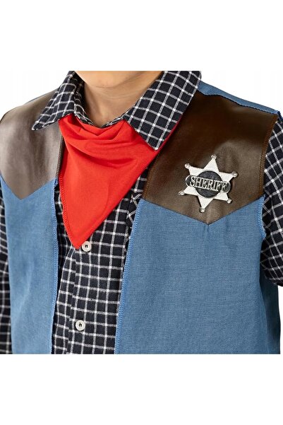 NO BRAND Set Cowboy pentru Copii Băieți: Pălărie și Vestă