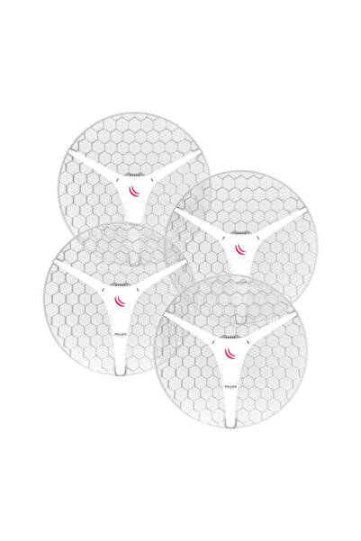 MIKROTIK Pachet de 4 unități LHG XL HP5, antenă 27dBi 5GHz, 802.11a/n, 1 x LA...