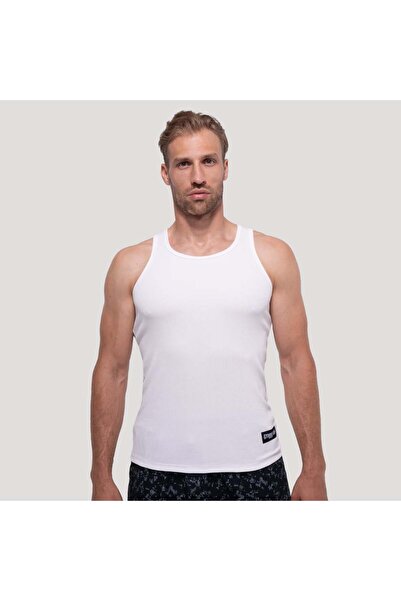 GymBeam Tricou alb reiat Persistence XXL