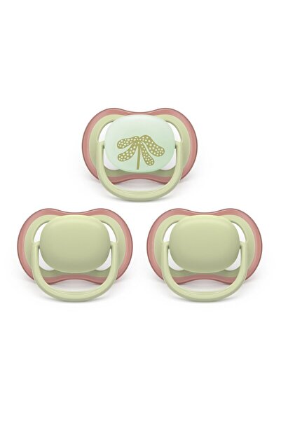 Philips Set 3 suzete bebelusi, Avent, Ultra Air Day & Night, Ortodontice, Sil...
