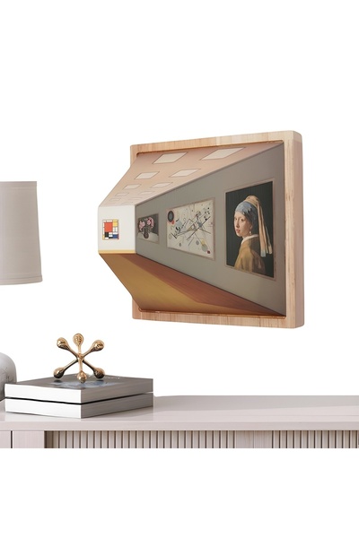 MACVI Operă de artă cu iluzie 3D și iluminare LED — Eleganță în design 📏 ✨