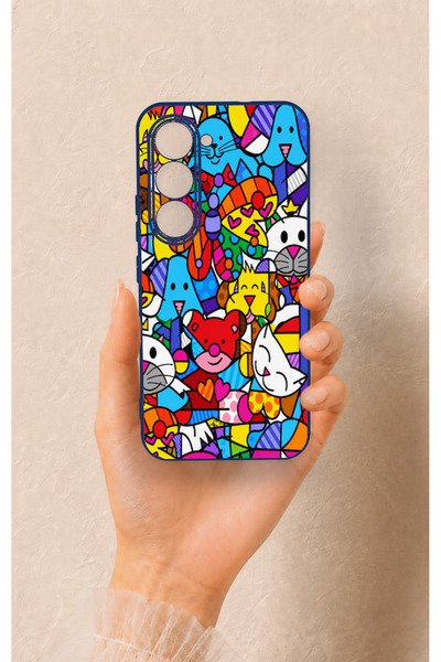 Vip Case Tecno Spark 40 Pro Compatible Britto Garden Patterned Silicone Case