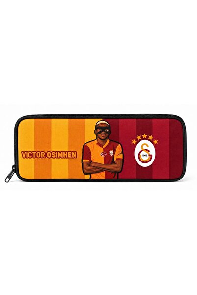 Galatasaray Single Compartment Boys' Red School Pencil Bag/Pencil Holder - 26950