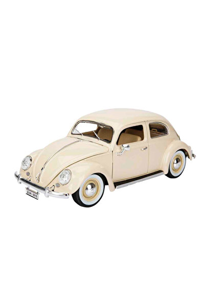 BBURAGO Feyza Toy |   1:18 Scale Volkswagen Kafer Beetle 1955 Cream Model Car...